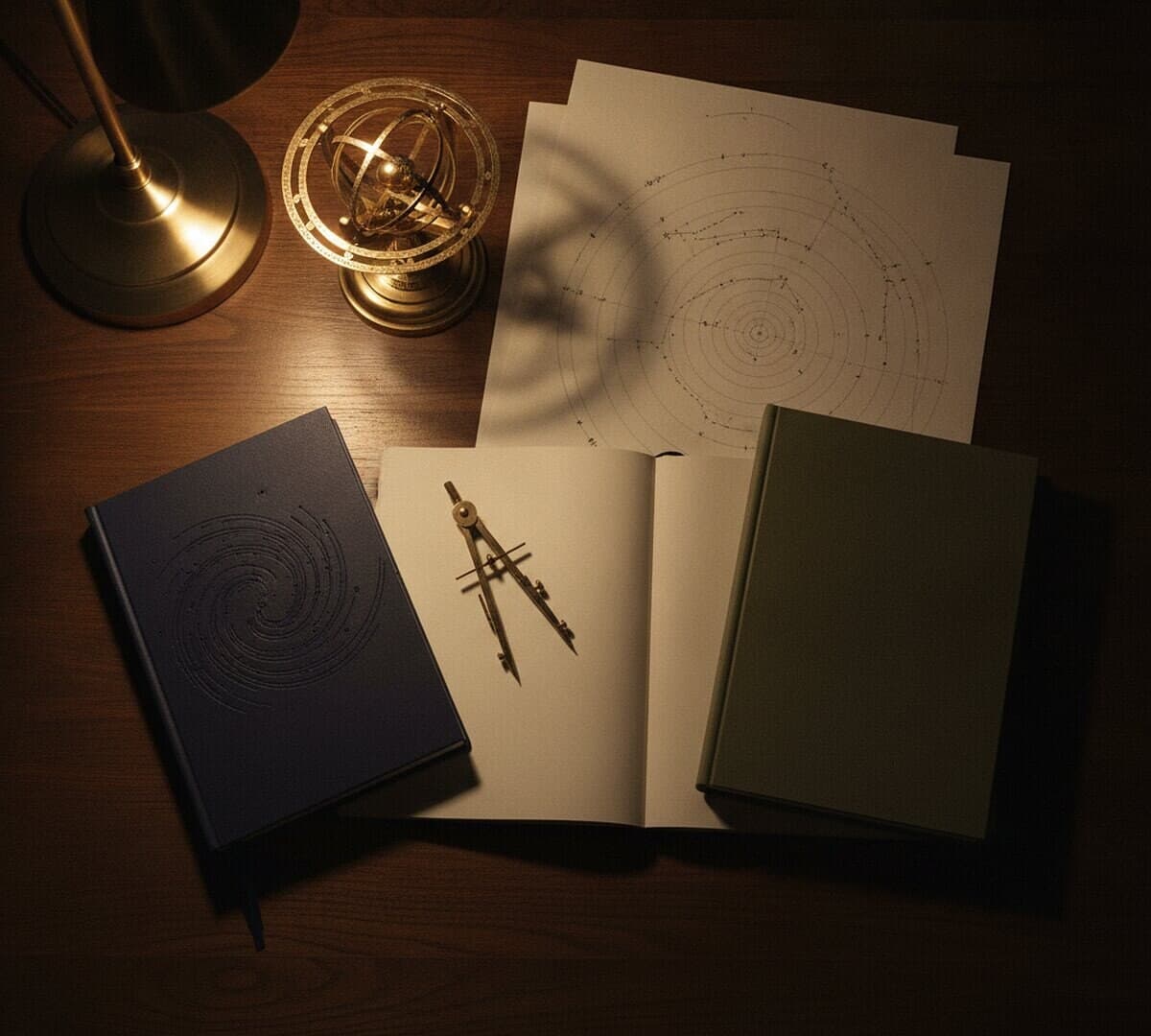 Açık bir defter ve yazı notları